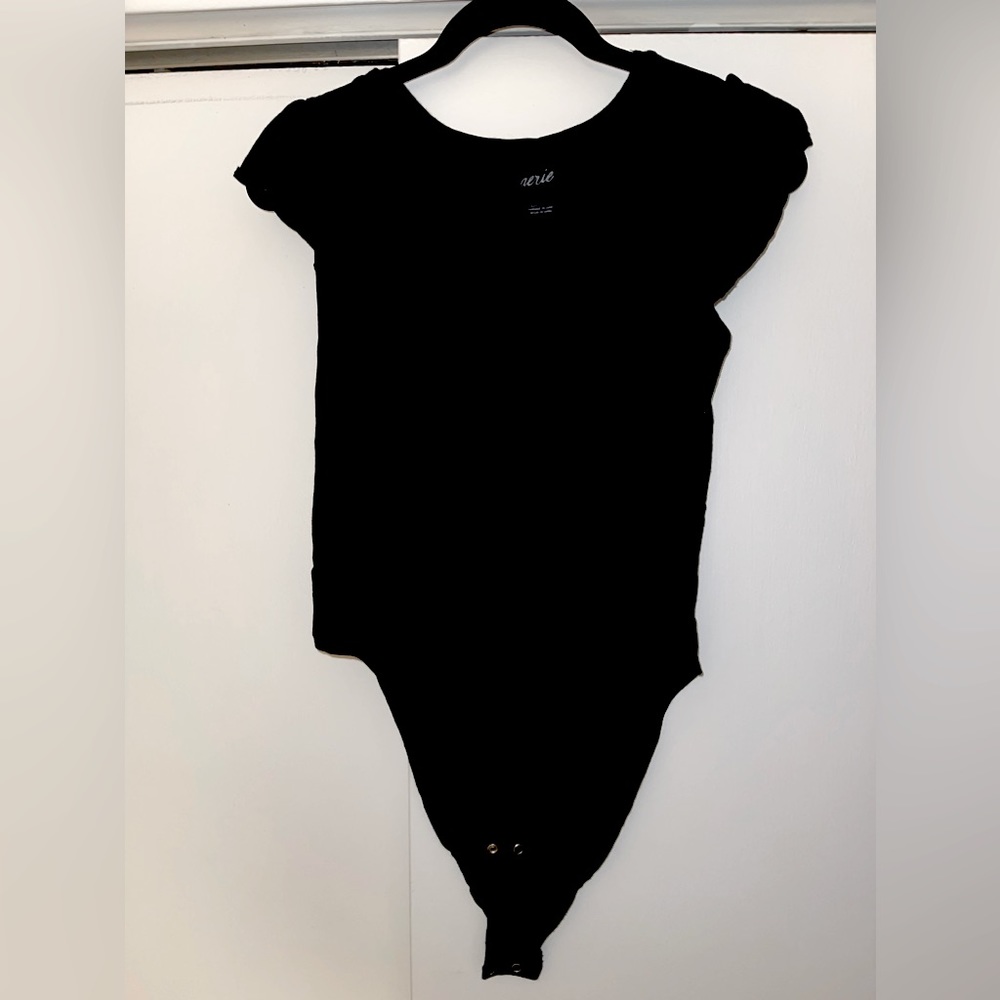 Aerie Flutter Sleeve T Shirt Bodysuit